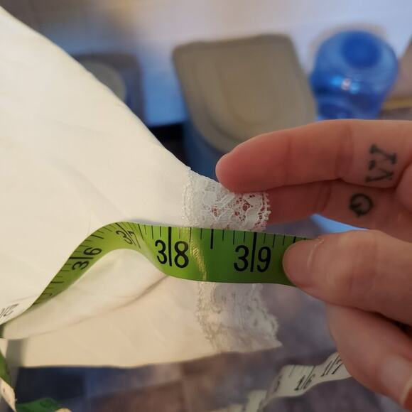 Vintage 80s Kawaii Cute Pastel Blue Lace Nightgown and Robe Set Size Medium - Picture 6 of 11